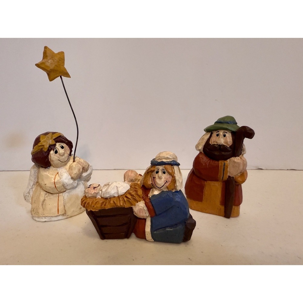 VTG Set of 3 Midwest Of Cannon Falls Eddie Walker‎ Small Nativity Figurines
